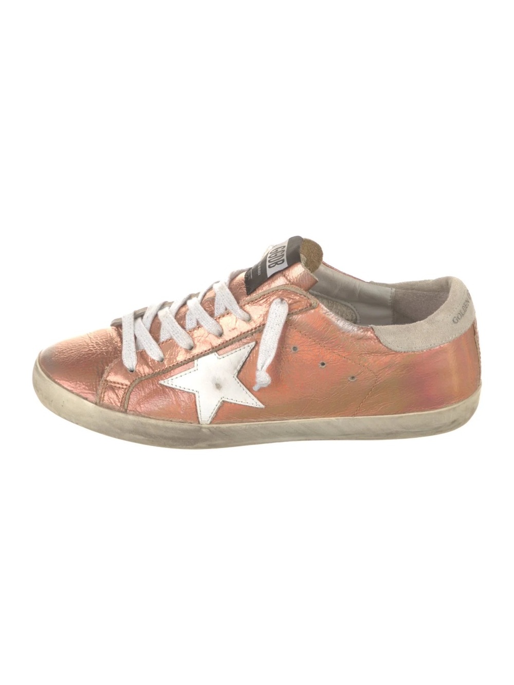Golden Goose Metallic Rose Gold SUPERSTAR Sneakers